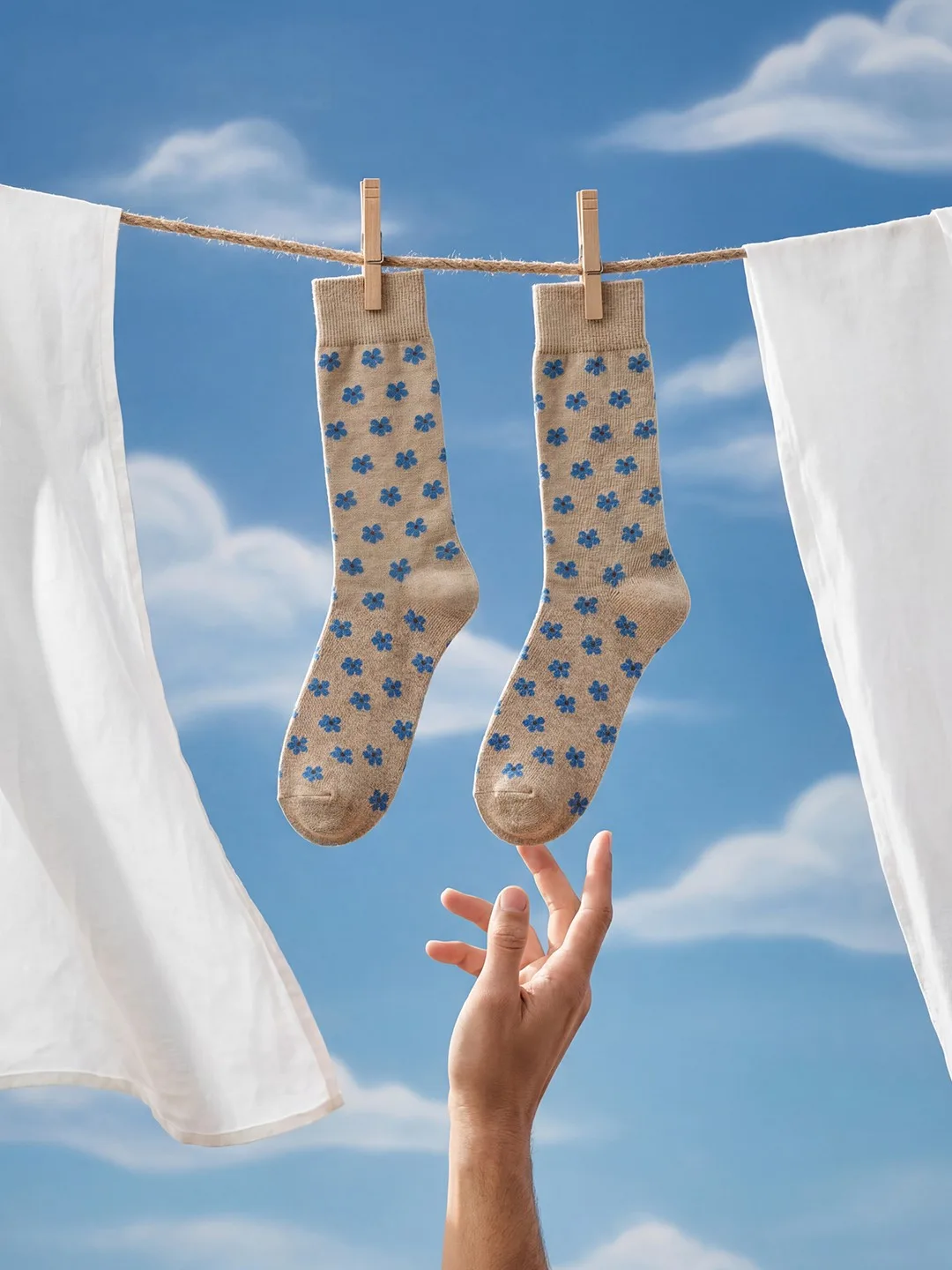 Le Bonnet socks product launch visual