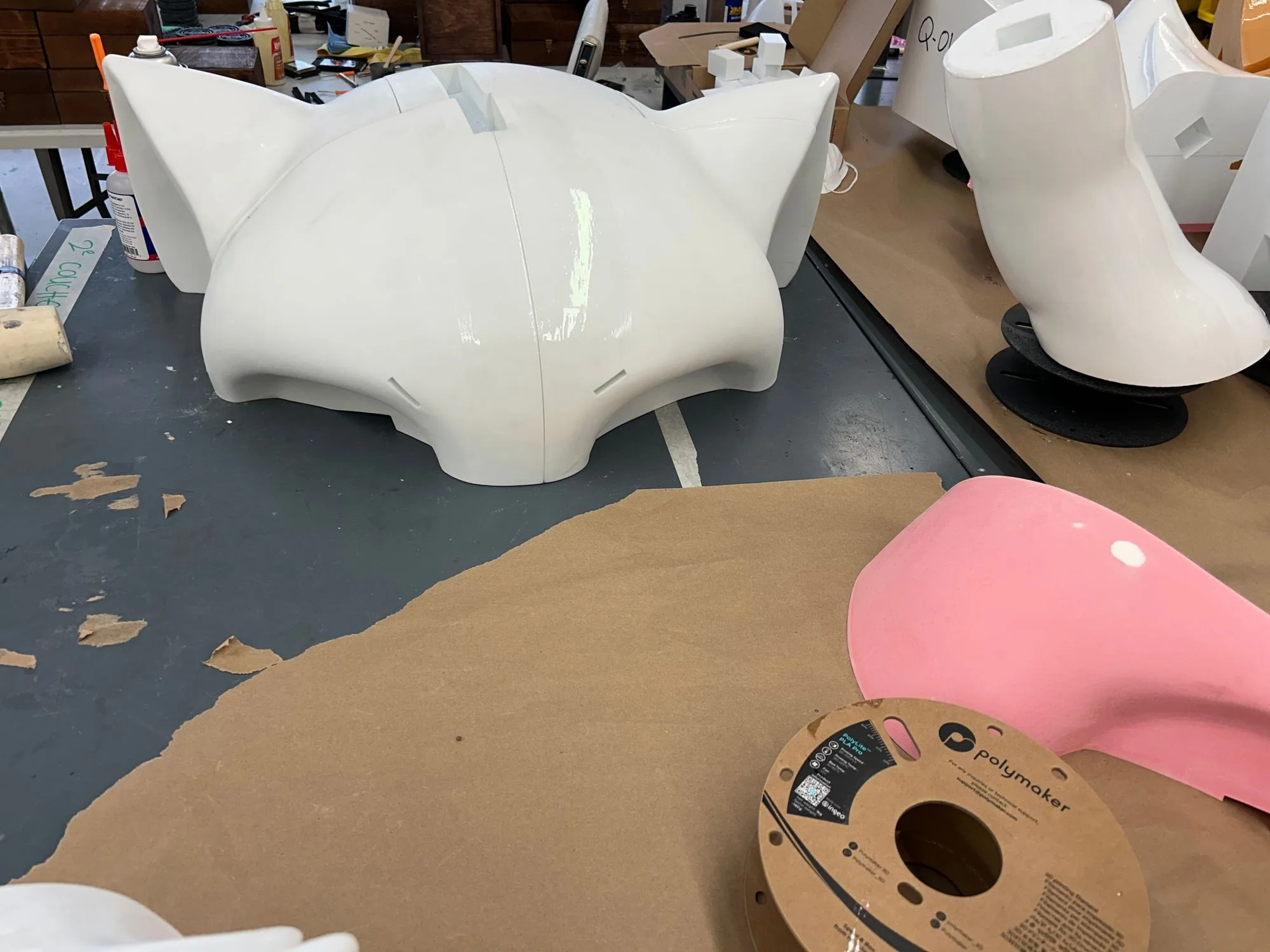 Helios head shell after its second coat
