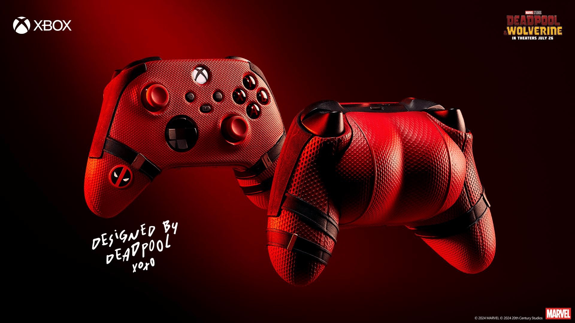 Deadpool & Wolverine Cheeky Controller for Xbox by TAKEOFF Gaming