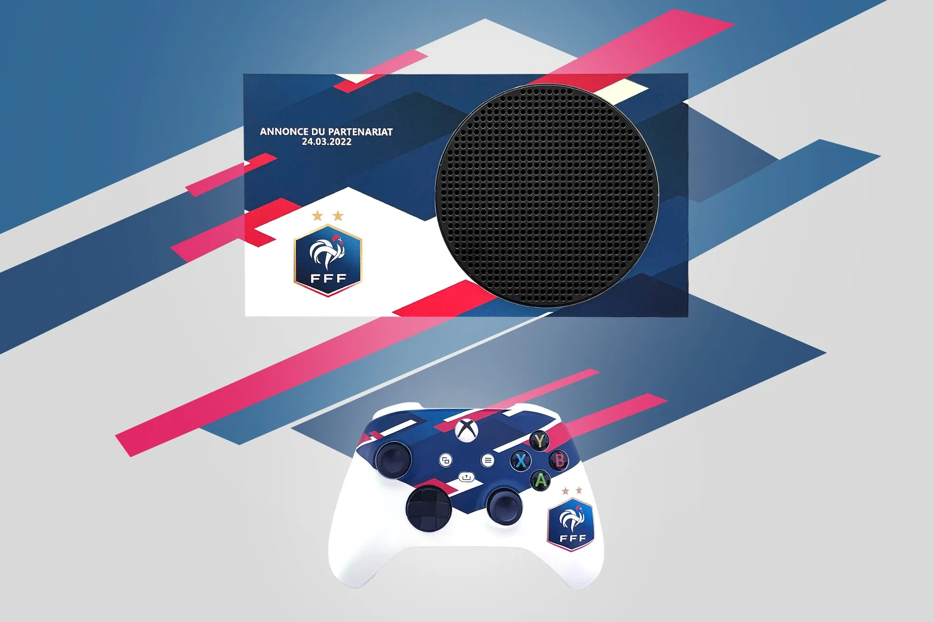 Custom FFF Xbox Series S console and controller