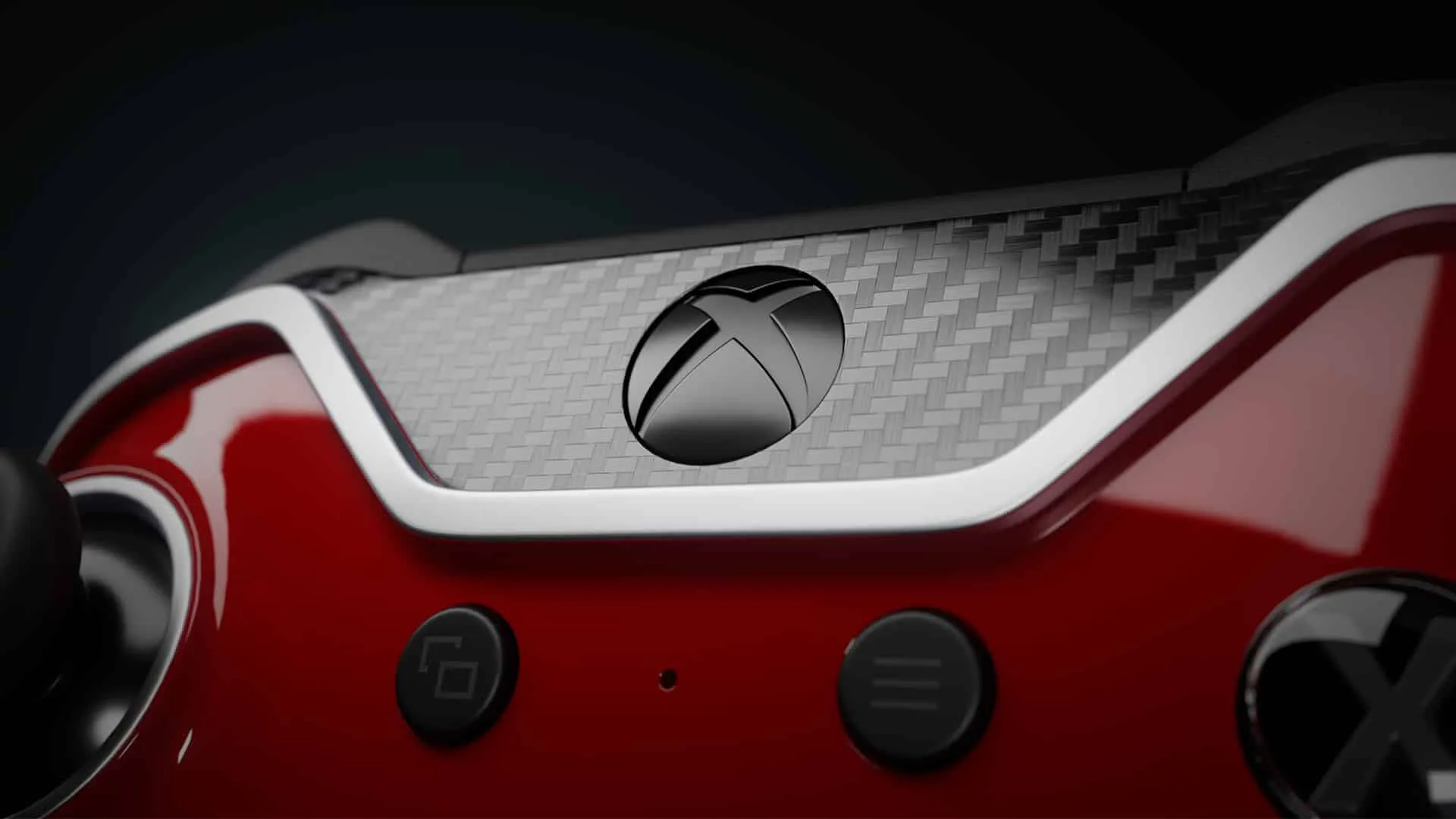 Carbon insert around the Xbox button